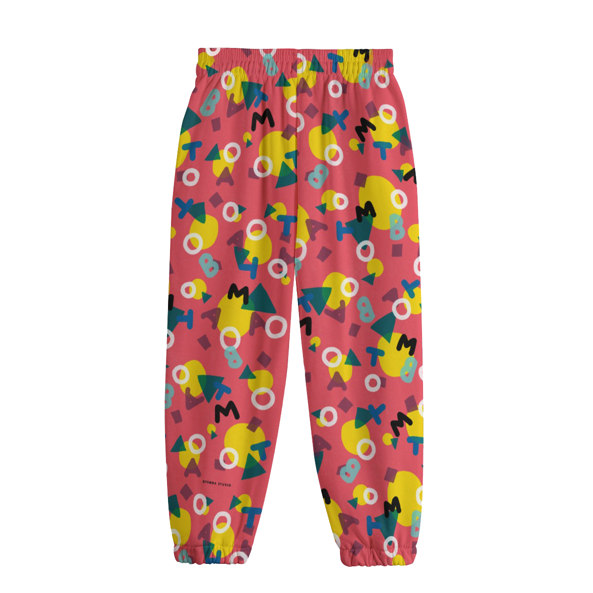 OTEMBA KIDS｜カラフルキッズボトムス（ユニセックス／ FLARE レッドオレンジ）